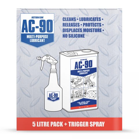 اكشن كان  يحمى من الصدأ ويزيل الرطوبه وينظف ويتغلل فى الأجزاء الصدئه AC-90 5 LITER